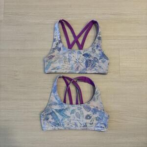 Ivivva Lululemon Girl's Size 12 Sports Bras  Activewear Loungewear Lot Of 2